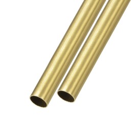 METALLIXITY Brass Tube 16mm Outside Diameter x 0.5mm Wall Thickness x 200mm Length 2pcs Straight Tube for Home Furnishing Machinery DIY Handicrafts