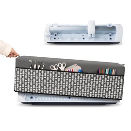 YARWO Dust Cover Compatible with Cricut Venture, Protective Cover with 2 Loops and 3 Pockets for Wide-format Professional Cutting Machine, Craft Tools or Scrapbooking Accessories, 35.6" x 9.8" x 11"