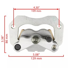 Caltric Rear Right Brake Caliper w/ Pads for Polaris Ranger Crew XP 1000 2019 -2023
