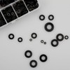 500-Pack Nylon Washers,Black Flat O-Ring Seals & Spacers,Tap Sealing Gasket