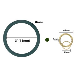 YAKA Silicone Wrist Keychain Circle Bracelet Rubber Bangle Round Keyring Holder