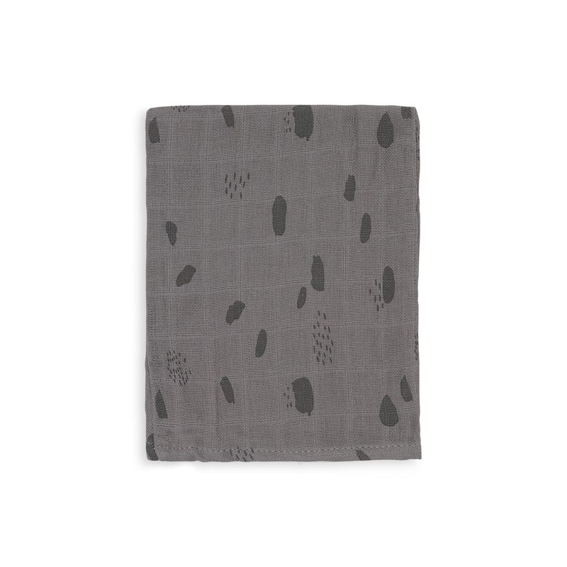 Jollein 536-848-65347 Hydrophilic Face Cloths Hydrophilic Spot Storm Grey Pack