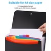 Goxiry 2 x A4 Document Folder, Accordion File Folder with