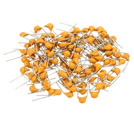 PATIKIL 1uf 50V Multilayer Monolithic Ceramic Capacitors, 120 Pcs Ceramic Chip Capacitor Assortment Kit for Power, Yellow