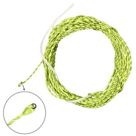 ANGLER DREAM 2PCS/LOT Tenkara Line Tapered Braided Furled Leader Fly Fishing Line with Ring Hook Keeper Fluorocarbon Tippet Combo 12FT /13FT 20LB (13FT)