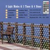 IKNHYEG Outdoor Net Lights Solar Powered Mesh Lights 20x 6.6FT
