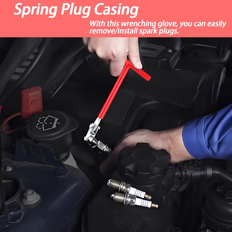 HIAHXC Spark Plug Socket Professional T-Handle Spark Plug Removal Tool