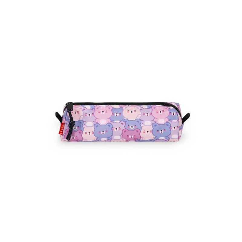 Legami - My Pencil Case, Teddy Bear Theme, Zip Closure,