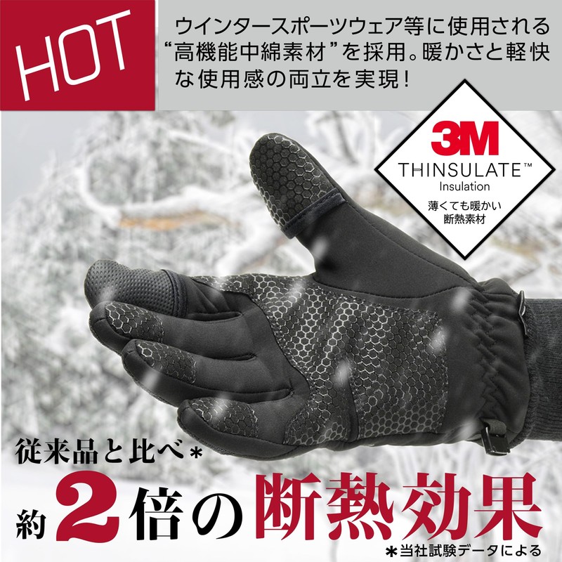 Kenko GHS-N07-L Cameraman Gloves New Grip Hot Shot 7 L