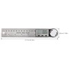 Smgda Digital Angle Finder, Stainless Steel 200mm/7 Inch Digital Angle