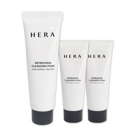 HERA 헤라 리프레싱 클렌징 폼 160m + 50ml + 50ml 리뉴얼 모공 딥클렌징 Hera Refreshing Cleansing Foam 160ml + 50ml + 50ml Renewal Pore Deep Cleansing