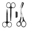 Eyebrow Scissors with Comb, KAJUDA Facial Hair Small Grooming Scissors