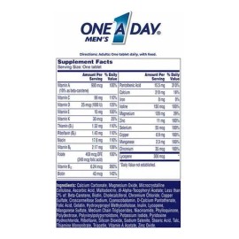 Multivitamínico Hombres One Day Mens 300 Bayer Vitamina Sabor Neutro