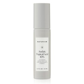 Naturium Ácido Azelaico Tópico 10%, tratamiento de belleza para el cuidado de la cara y la piel con niacinamida y vitamina C, 1 oz