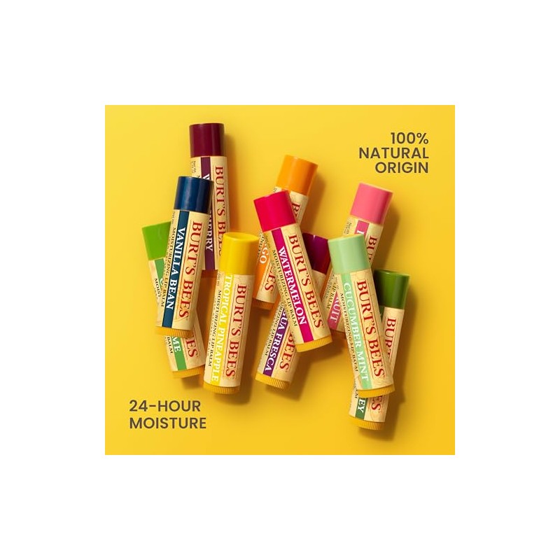 Burt'S Bees 100% Natural Moisturizing Lip Balm, Original Beeswax with