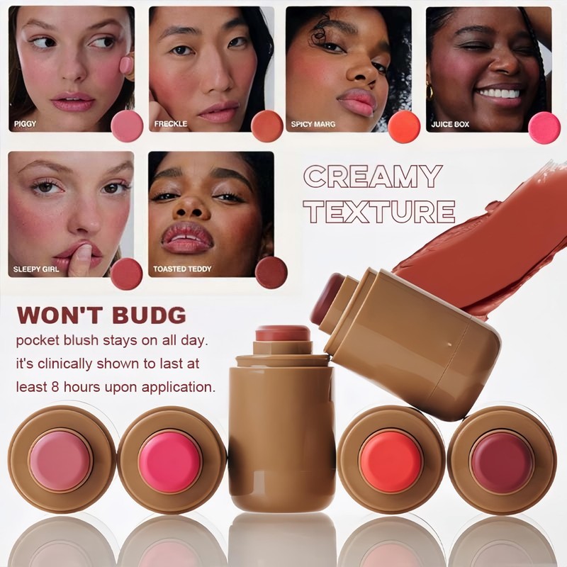 MAEPEOR Matte Blush Stick Creamy Natural Looking Finish Face Blush