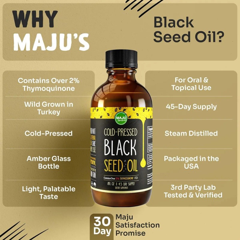 Maju Black Seed Oil Aceite De Semilla Negra 8oz Sabor