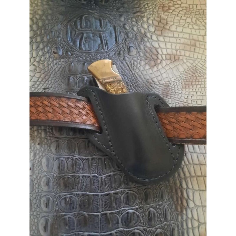 Carl Thomas Leathers Leather Pocket Right Hand Knife Sheath for