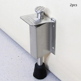 STARTIST 2Pcs Kickdown Door Stop Door Locks Holder,Door Stop Plunger Spring Loaded Telescopic Door Stopper with Screws for Home,Office, 14cm