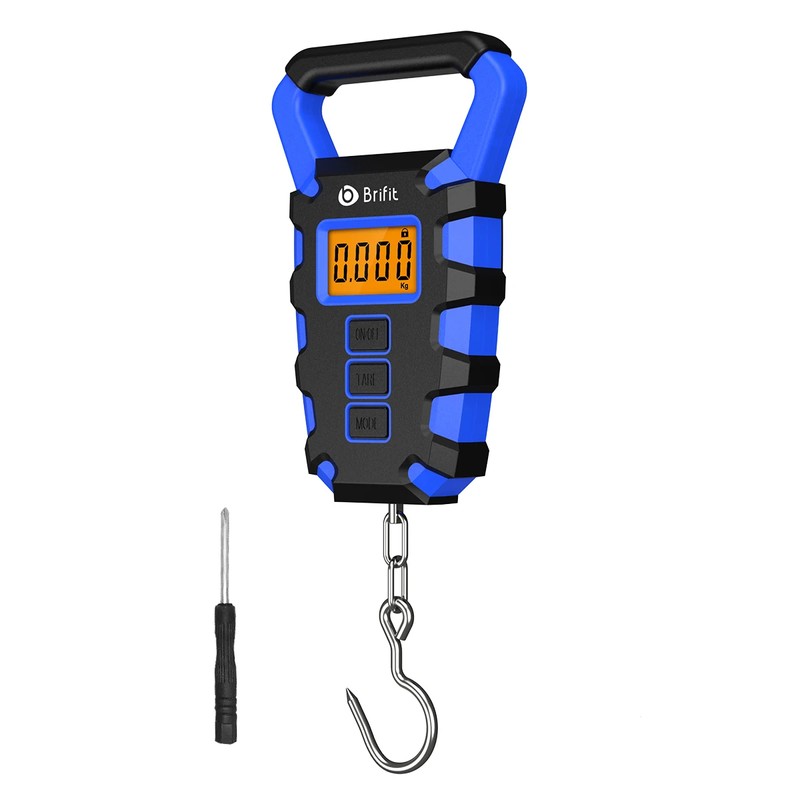 50kg Digital Fishing Scale with Ruler – Portable LCD Hanging