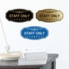 Signs ByLITA Victorian Staff Only Sign (Brushed Gold) - Large