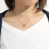 Miaomyao Super Cubic Zirconia, Silver, Horseshoe, Horseshoe, Horseshoe, Necklace, Accessory,