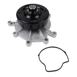 Autoround AW7163 Water Pump with Gasket [3.7L V6 4.7L V8] Fit for 99-13 Jeep Grand Cherokee/Liberty/Commander, Dodge Ram 1500 / Durango/Dakota/Nitro, Chrysler Aspen, Mitsubishi Raider
