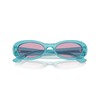 Vogue Eyewear Women's VO5582S Oval Sunglasses, Transparent Turquoise/Violet, 53 mm