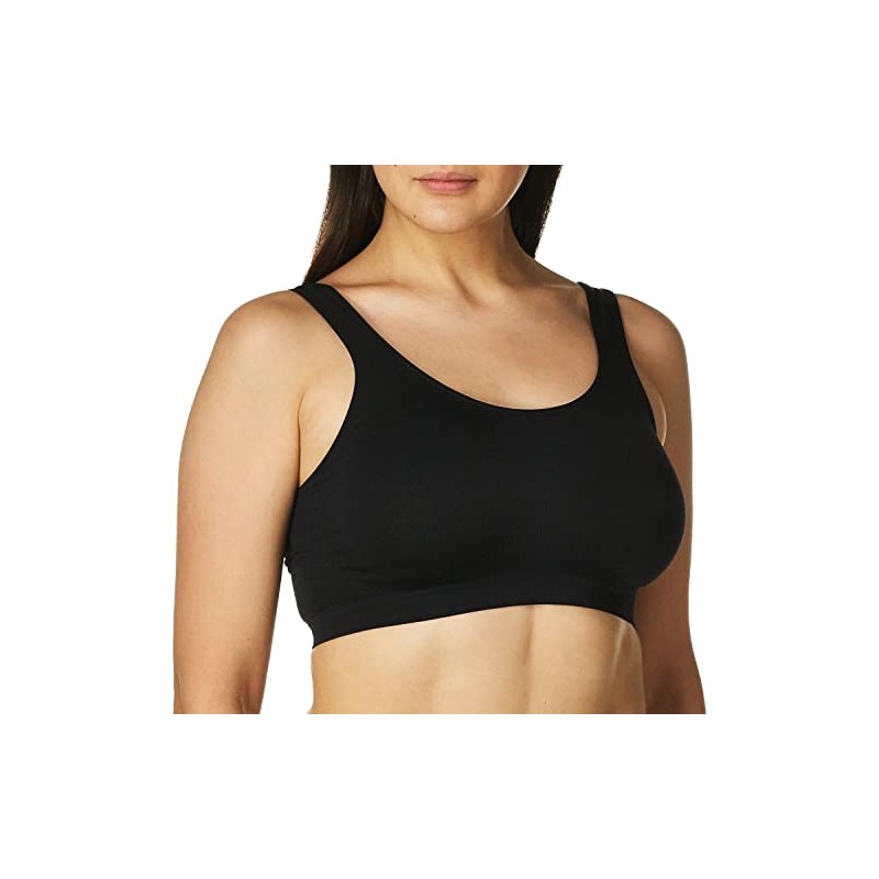 Lamaze Sujetador de maternidad sin costuras para mujer, Negro, M