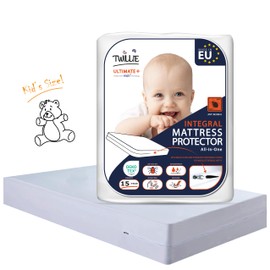 Twillie - Integral Mattress Cover 80x160x20 cm Waterproof - Anti bedbug - Oeko-TEX® Mattress Cover AEGIS® treatment Anti-Dust Mite, Anti-Bacterial - Mattress Protector Made in EU