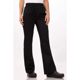 CHEF WORKS DRAWSTRING PANTS WOMEN'S BLACK PW005 XL