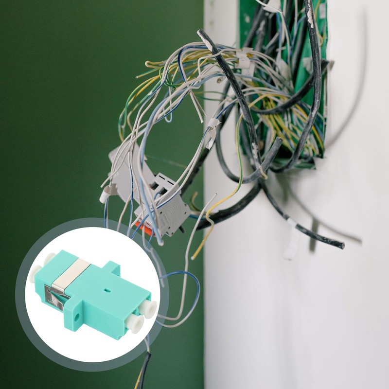 UKCOCO Fibre Optic Cable Adapter, Pack of 5 LC Female