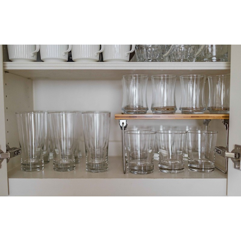 Internet's Best - Stacking Utility Shelf - Bamboo - 2