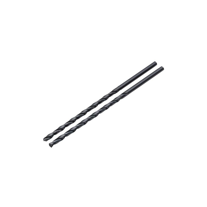 Draper 2pcs Black HSS Long Drill Bits 3.0 x 100mm