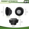 Qyebbk Magnetic Trunk Keyhole Covers for 2010-2019 Toyota 4Runner Tailgate