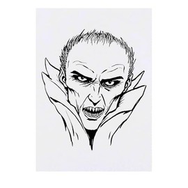 'Vampire Lord' Temporary Tattoo - Water Resistant, Skin-Safe, Non-Toxic Transfer (TO00076917)