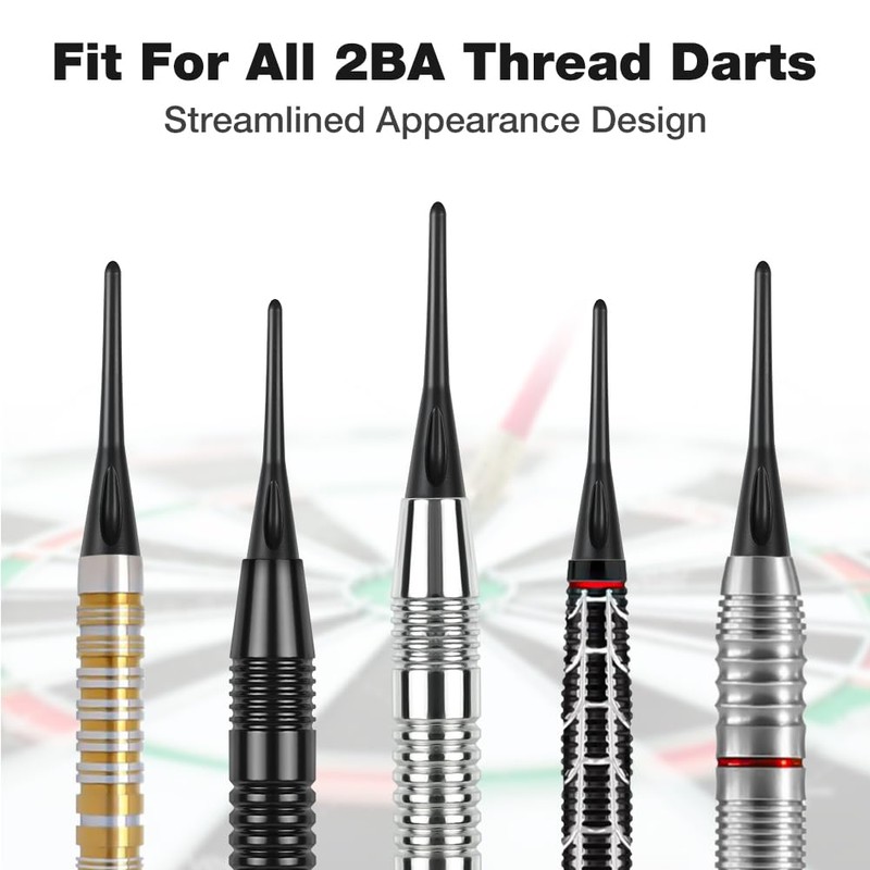 flintronic Plastic Dart Tips, 100 PCS Dart Tip Replacement Tips,