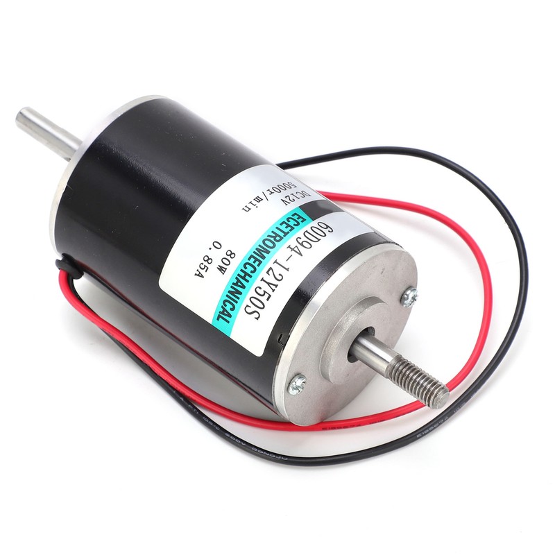 DC Motor HighSpeed 80W Micro CW CCW Double Output Shaft