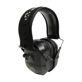 WALKER'S Ultimate Power Muff - Noise Reducing 26dB NRR Hunting Gun Range Shooting Ear Protection Black Electronic Earmuffs with AFT, 2 AAA Batteries Included