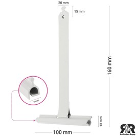 ROLLLRA Suspension Spring, Retaining Spring for Hanging Roller Shutters, for PVC/Aluminium Slats, Also with Roller Shutter Motor, High-Quality Spring Steel, (10, Mini)