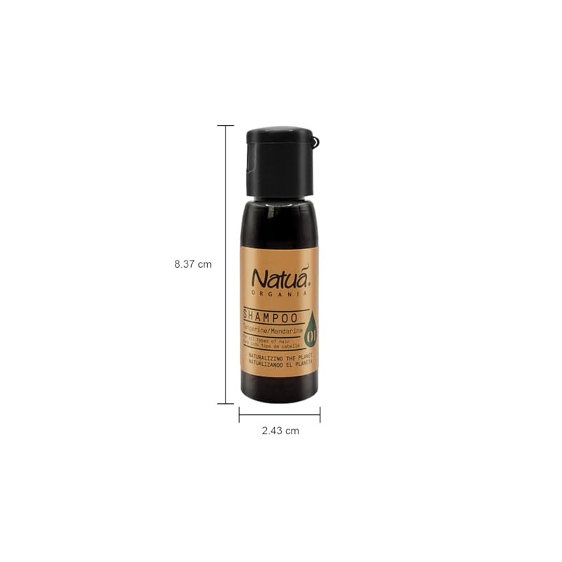 Amenidades Hoteleras Shampoo 25 ml Natua Organia 126 piezas