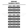 Exxact Sports Proline Full Length Baseball Pants Youth & Adult