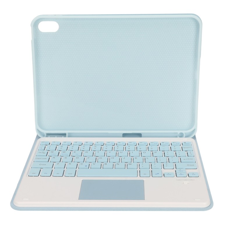 Tablet Case with Magnetic Keyboard Pencil Holder Touchpad for IOS