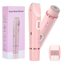 Bikini Trimmer for Women 2.0,Dual-Head Electric Shaver with Upgraded Chip,Compatible with More USB-C Chargers | Portable for Gym/Beach/Dates | 90min Cordless Use