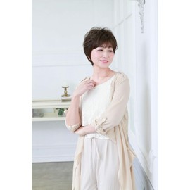 Prisila Hat Short Heat Resistant Dark Brown