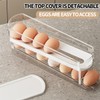 Egg Storage Fridge, 2 Layers Automatic Rolling Egg Holder Fridge