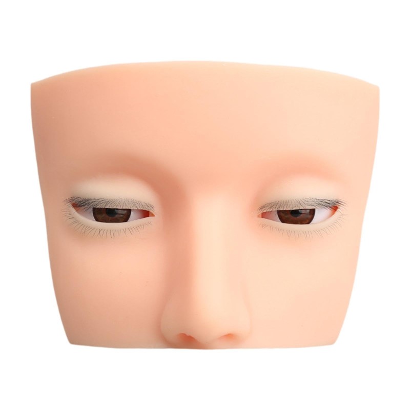 Milageto False Eyelash Mannequin Head Lash Eyelashes Extension Portable Sturdy