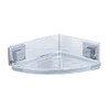 WENKO 22686100 Vacuum-Loc® corner rack Quadro, Stainless steel, 28 x