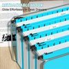 Nordun Plastic Hanging File Folder Extra Capacity,12 Pack Reinforced Hang