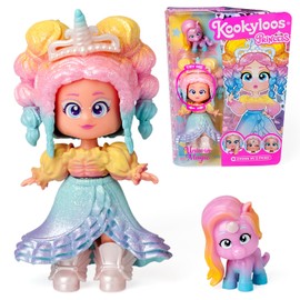 KOOKYLOOS Princess Series UNICORN MAGIC - Collectable doll from the Princess series Contains 1 doll, 1 set of princess themed clothes and shoes,1 accessory and 1 pet,1 doll,3 different faces